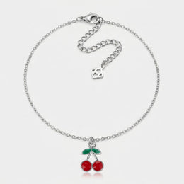 Cherry Charm Necklace & Bracelet