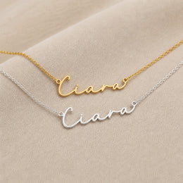 Ciara Name Necklace | 18ct Gold, Silver & Vermeil | Ready to Ship