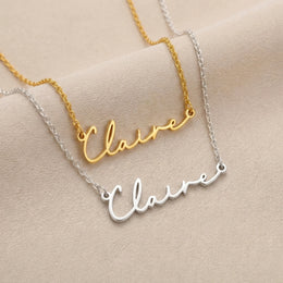 Claire Name Necklace | 18ct Gold, Silver & Vermeil | Ready to Ship