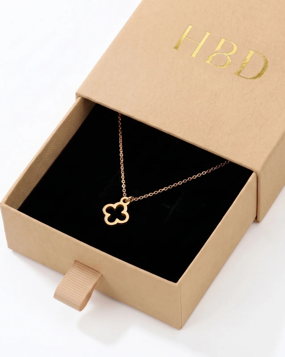 Clover Charm Necklace & Bracelet