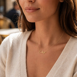 Coby Name Necklace | 18ct Gold, Silver & Vermeil | Ready to Ship