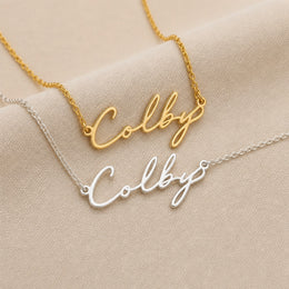 Colby Name Necklace | 18ct Gold, Silver & Vermeil | Ready to Ship