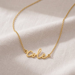 Cole Name Necklace | 18ct Gold, Silver & Vermeil | Ready to Ship