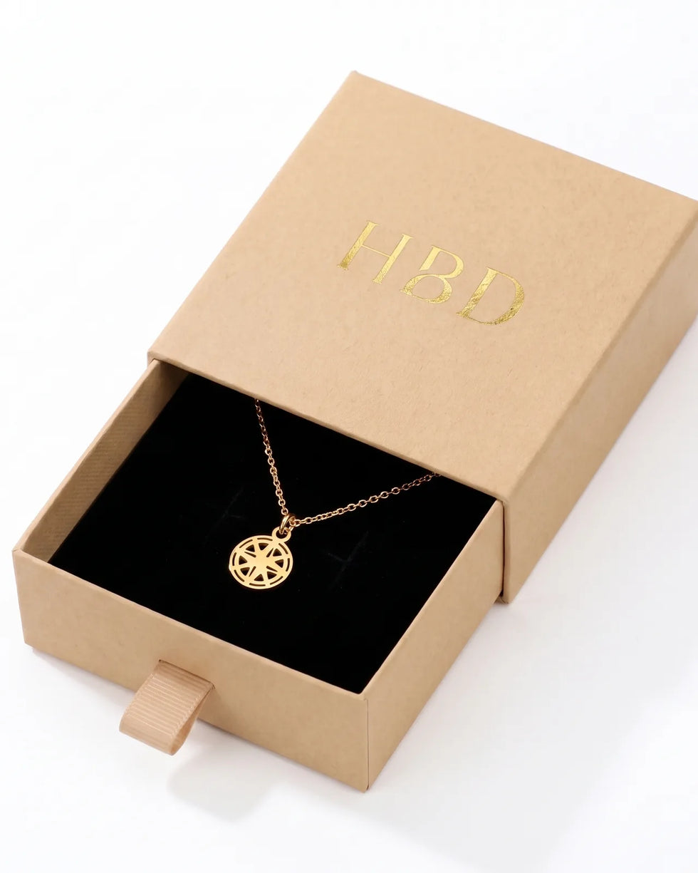 Compass Charm Necklace & Bracelet
