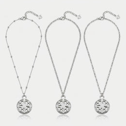 Compass Charm Necklace & Bracelet