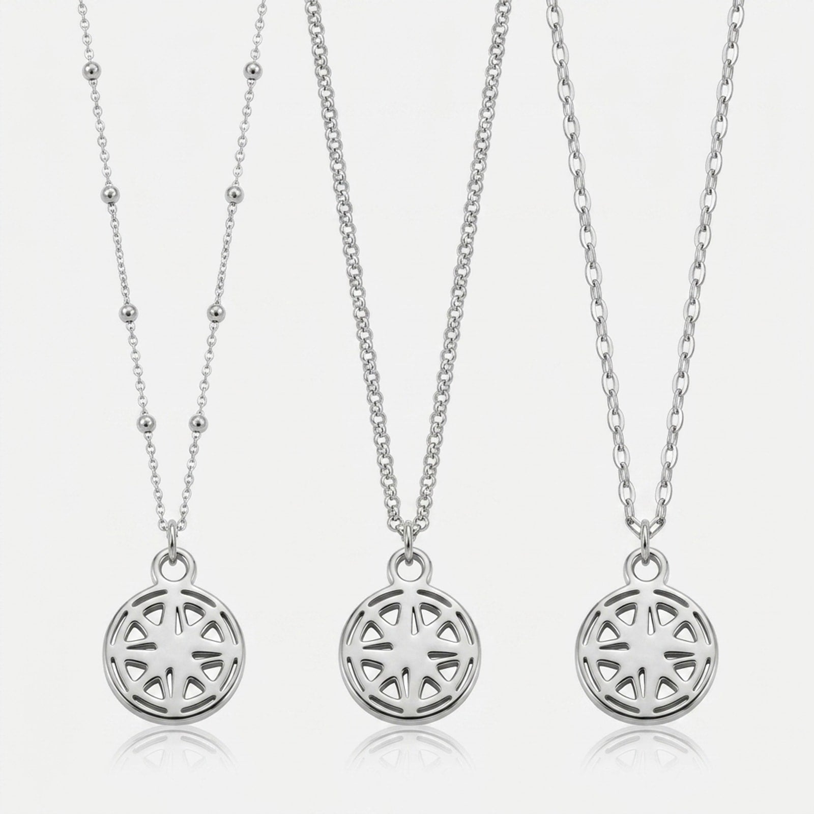 Compass Charm Necklace & Bracelet