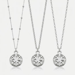 Compass Charm Necklace & Bracelet