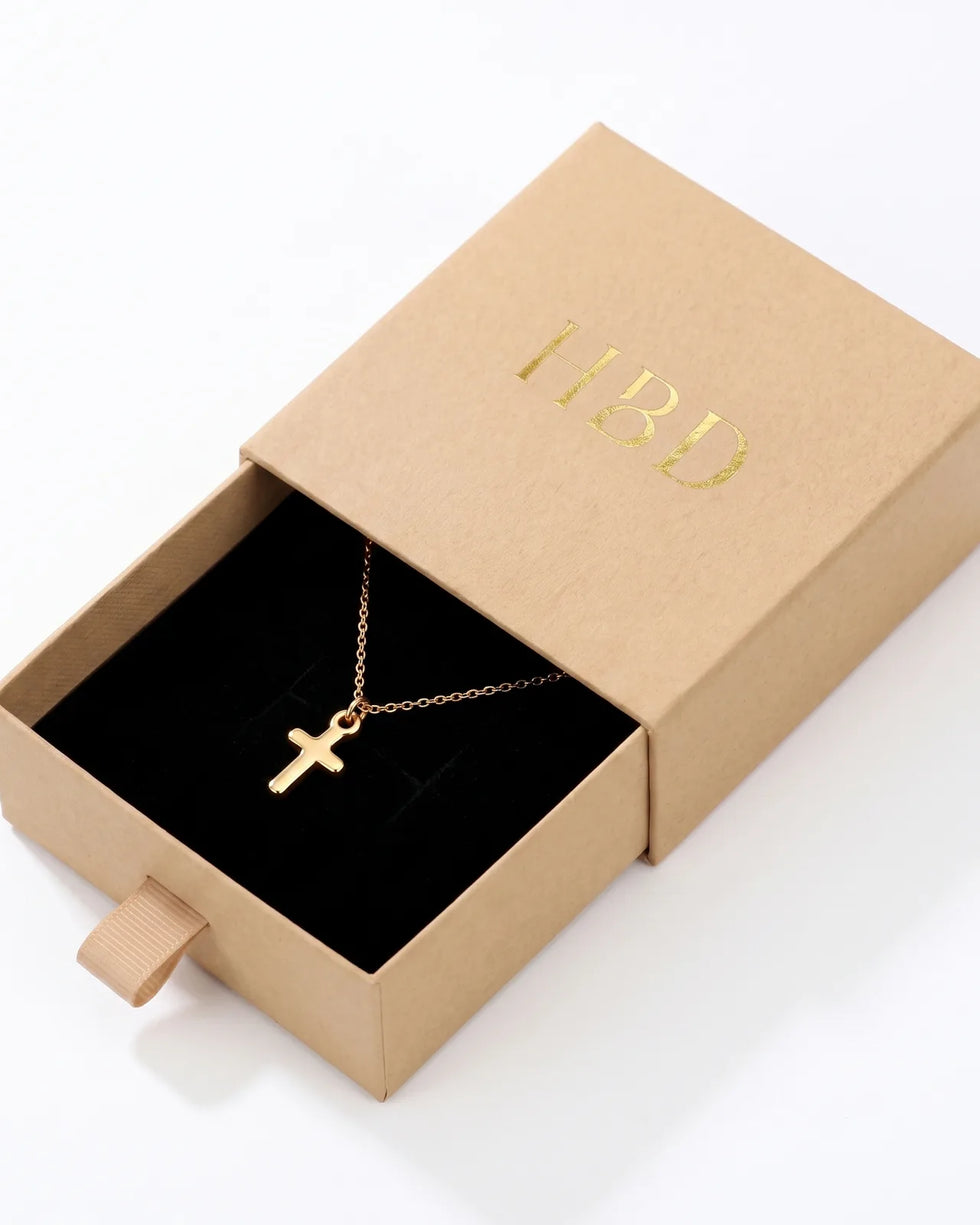 Cross Charm Necklace & Bracelet