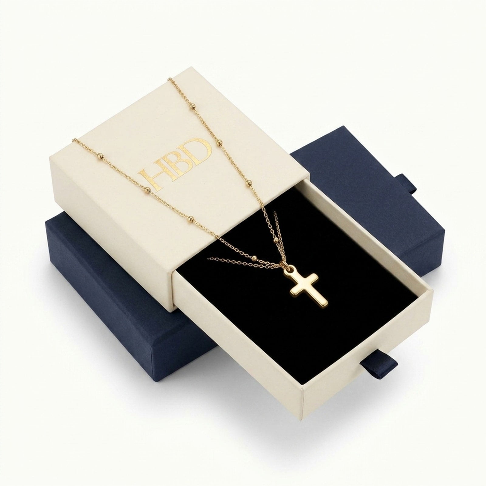 Cross Charm Necklace & Bracelet