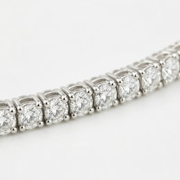 White Cubic Zirconia Tennis Bracelet in 925 Sterling Silver