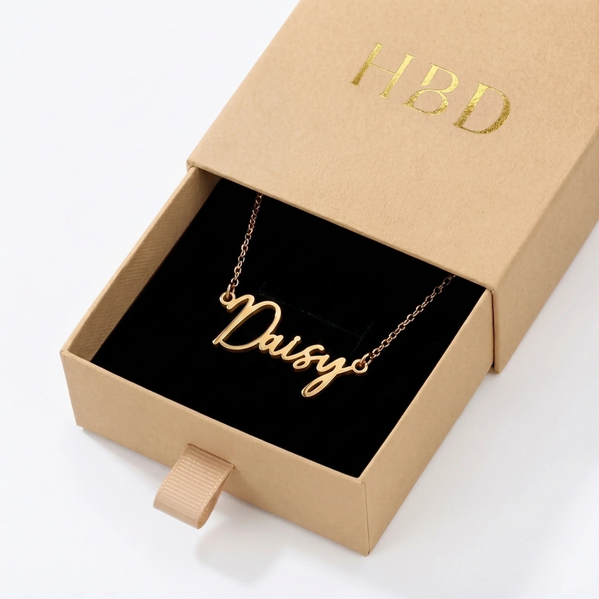 Daisy Name Necklace | 18ct Gold, Silver & Vermeil | Ready to Ship
