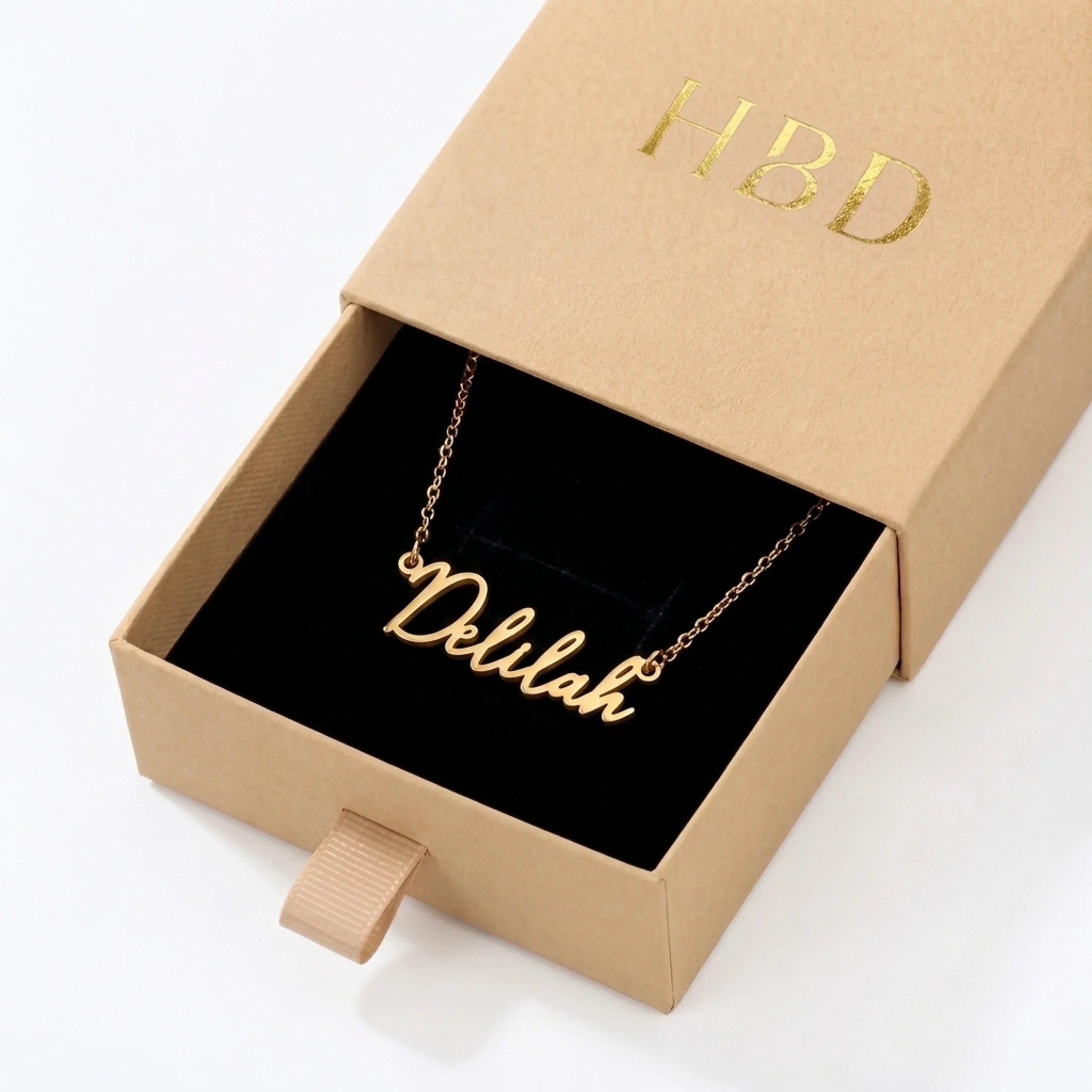 Delilah Name Necklace | 18ct Gold, Silver & Vermeil | Ready to Ship