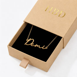 Demi Name Necklace | 18ct Gold, Silver & Vermeil | Ready to Ship