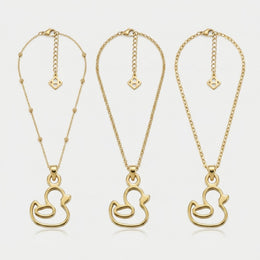 Duck Charm Necklace & Bracelet