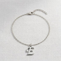 Bracelet avec initiale E