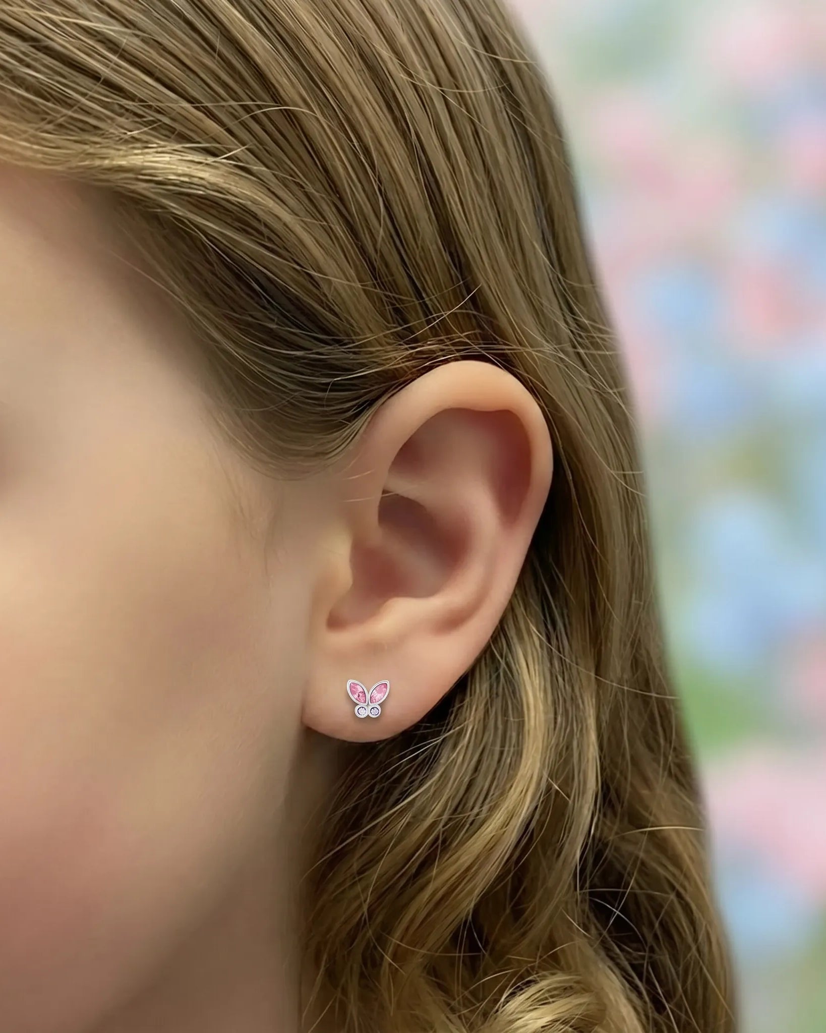 Earrings Kids butterfly studs Noa & Nellie Kids butterfly studs