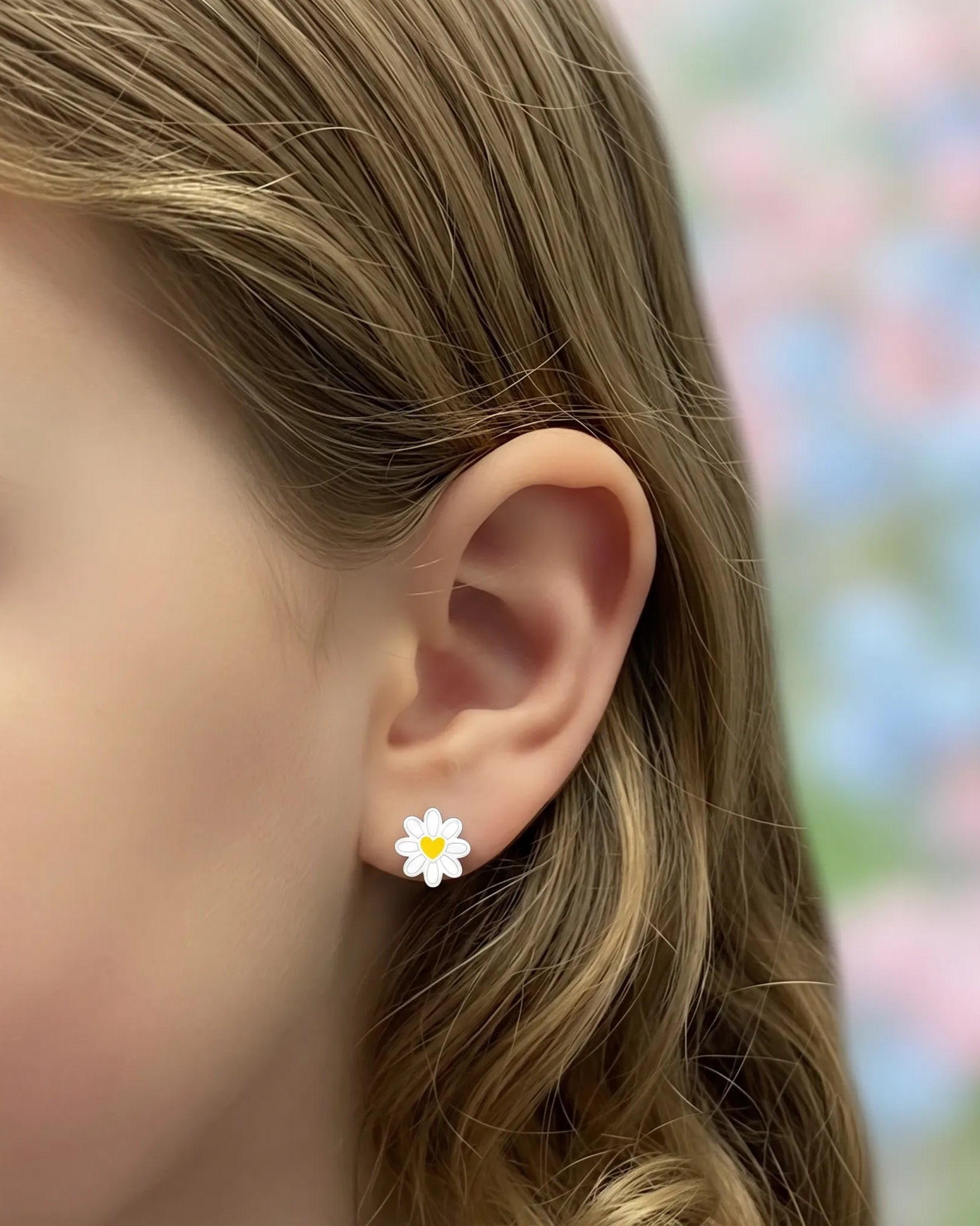 Earrings Kids Daisy Flower Studs HBD Kids Daisy Flower Studs