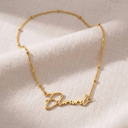 Edward Name Necklace | 18ct Gold, Silver & Vermeil | Ready to Ship