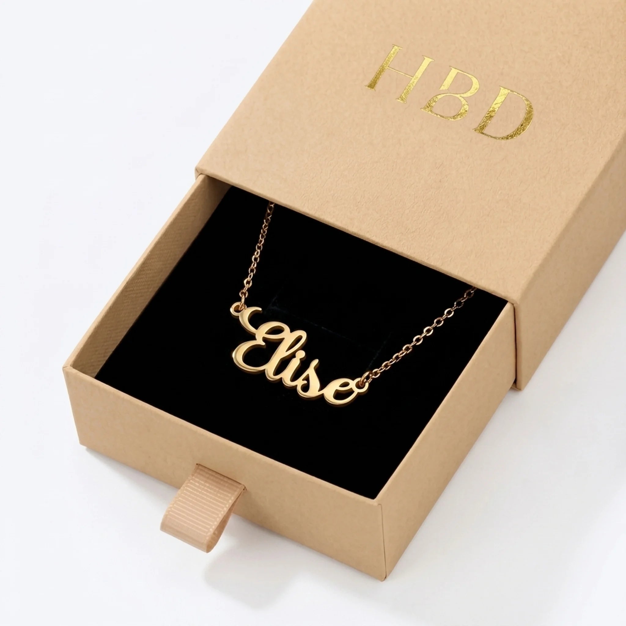 Elise Name Necklace | 18ct Gold, Silver & Vermeil | Ready to Ship