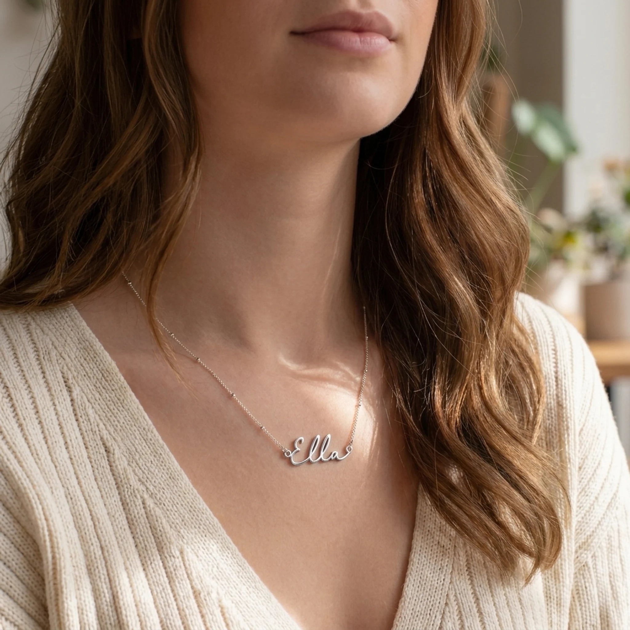 Ella Name Necklace | 18ct Gold, Silver & Vermeil | Ready to Ship