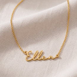 Ellen Name Necklace | 18ct Gold, Silver & Vermeil | Ready to Ship