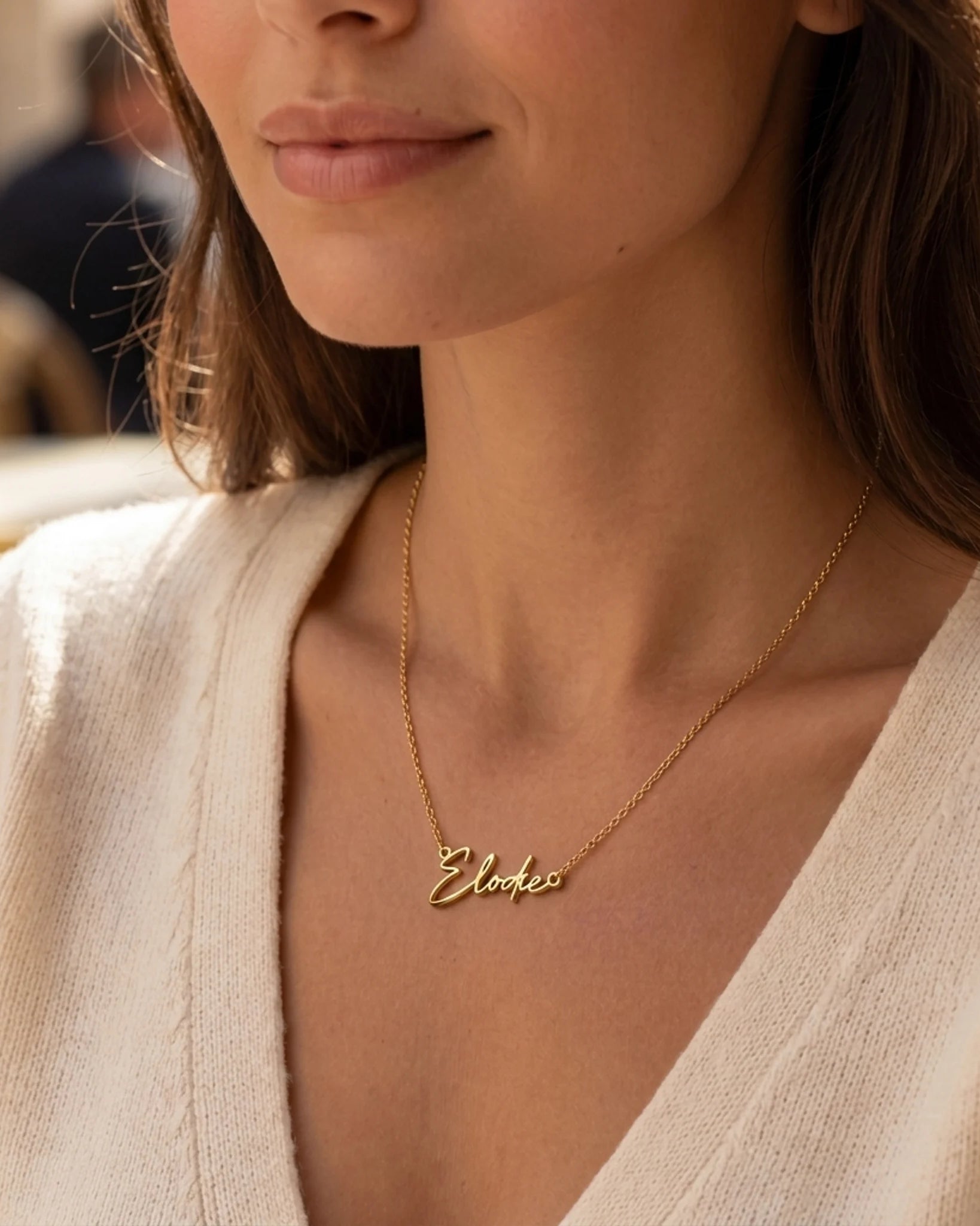 Elodie Name Necklace | 18ct Gold, Silver & Vermeil | Ready to Ship