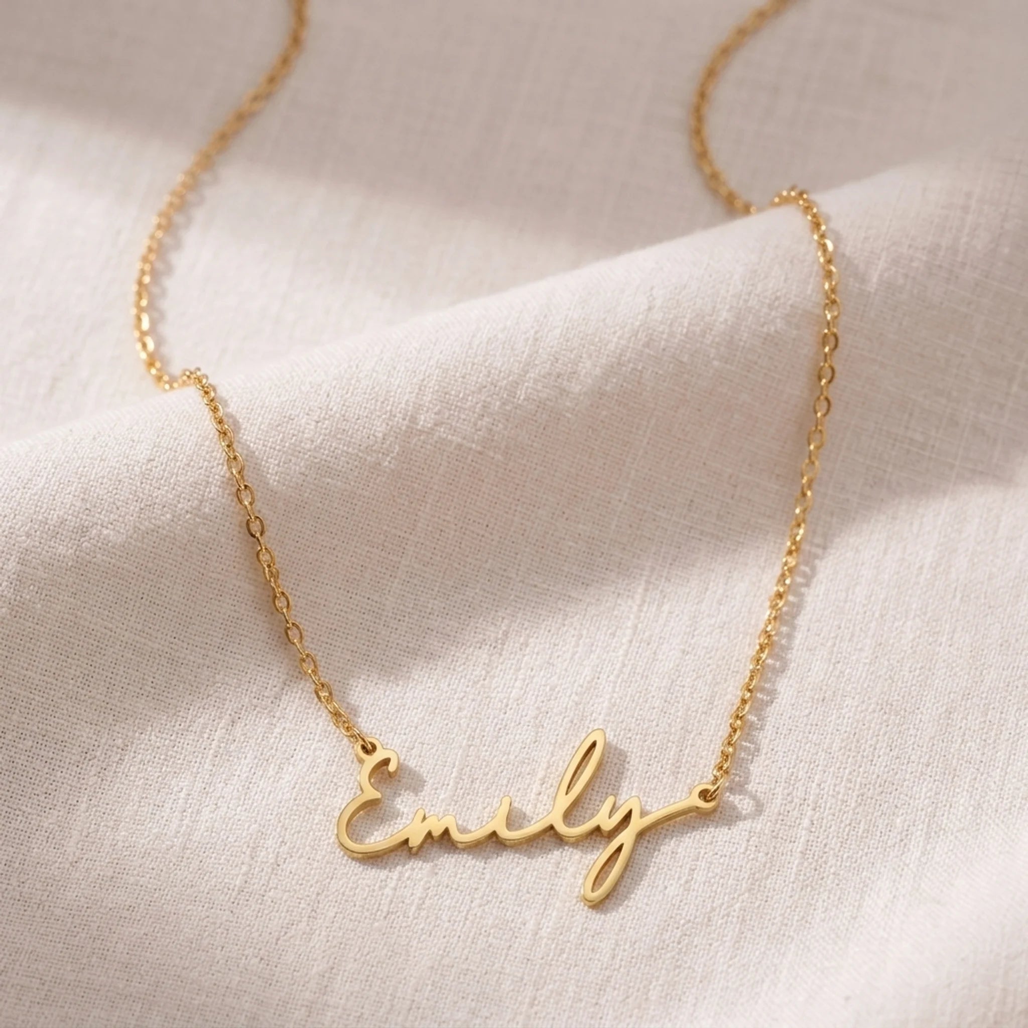 Emily Name Necklace | 18ct Gold, Silver & Vermeil | Ready to Ship