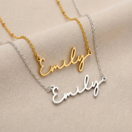 Emily Name Necklace | 18ct Gold, Silver & Vermeil | Ready to Ship