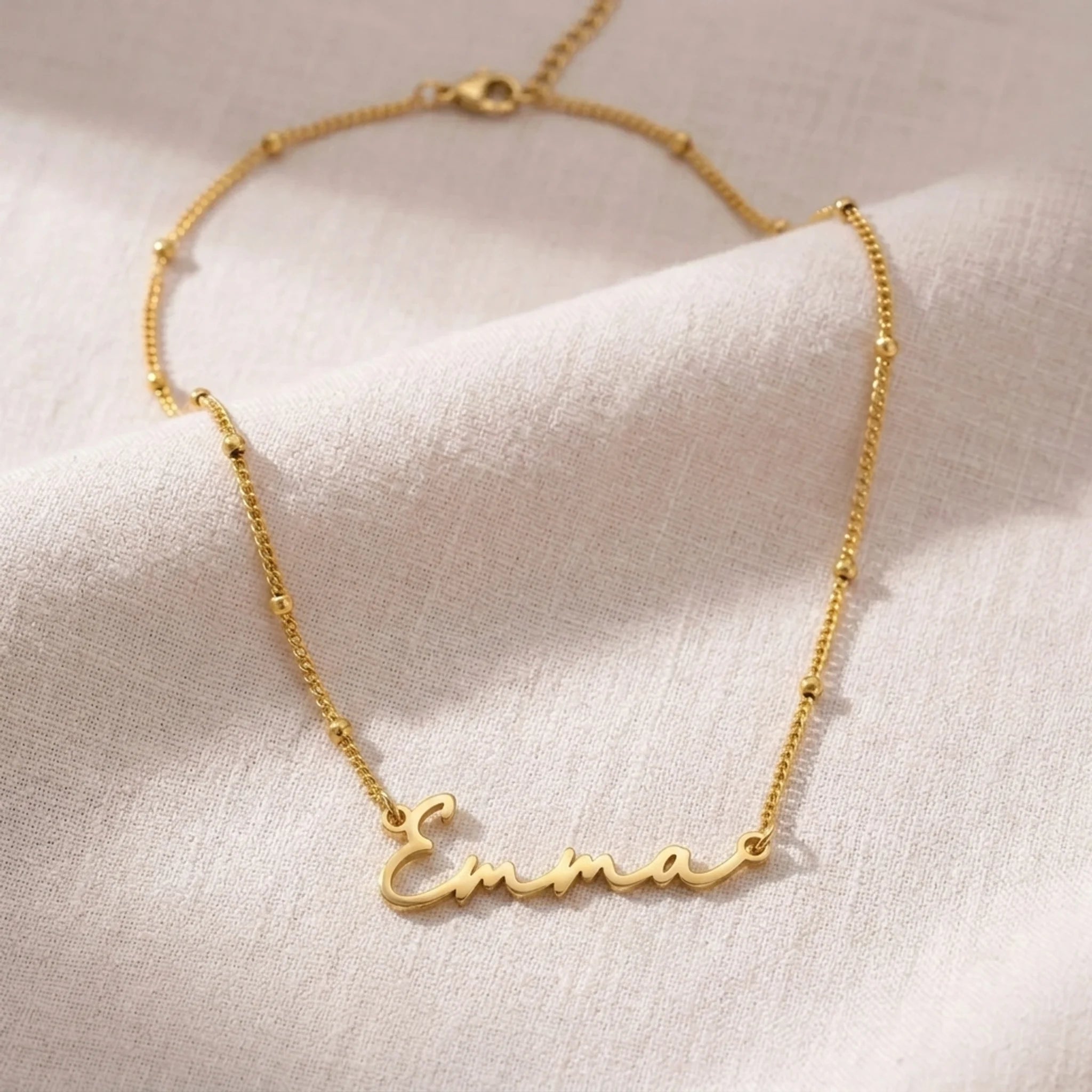 Emma Name Necklace | 18ct Gold, Silver & Vermeil | Ready to Ship