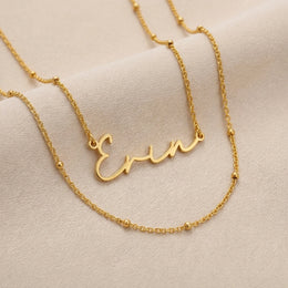Erin Name Necklace | 18ct Gold, Silver & Vermeil | Ready to Ship