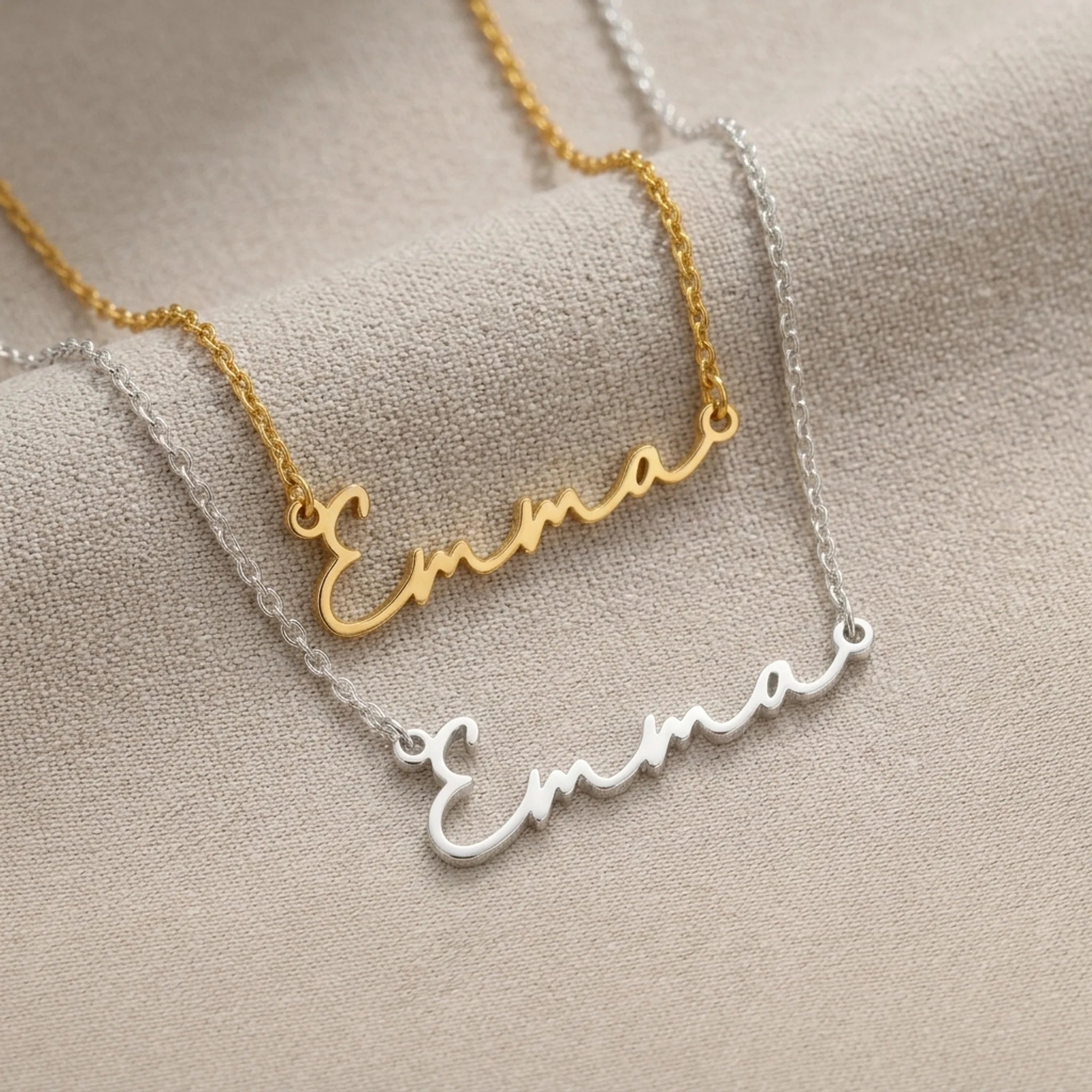 Esme Name Necklace | 18ct Gold, Silver & Vermeil | Ready to Ship
