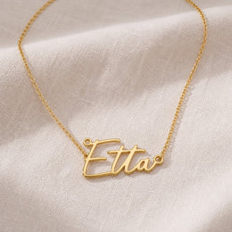 Etta Name Necklace | 18ct Gold, Silver & Vermeil | Ready to Ship