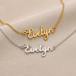 Evelyn Name Necklace | 18ct Gold, Silver & Vermeil | Ready to Ship