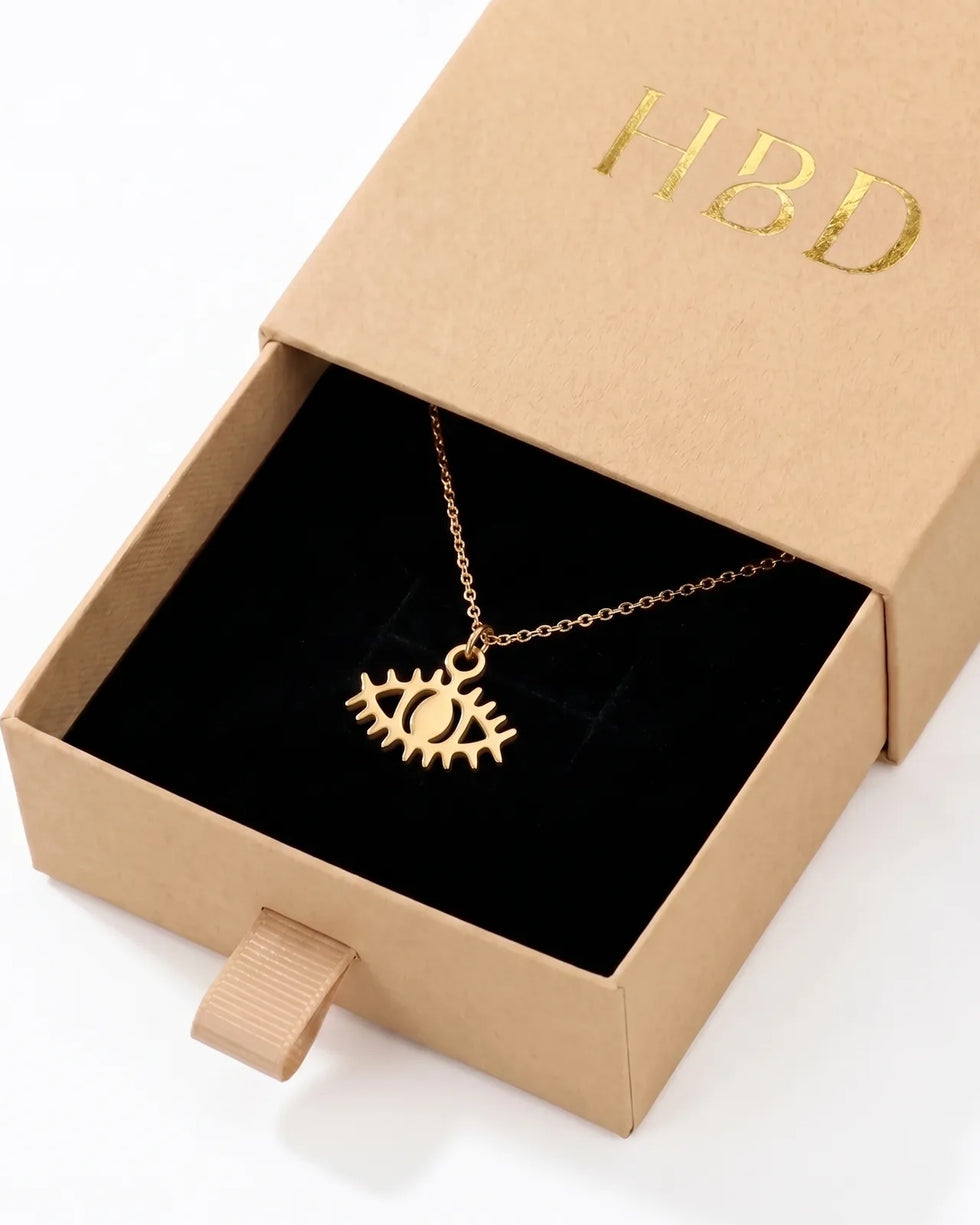 Evil Eye Charm Necklace & Bracelet