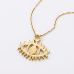 Evil Eye Charm Necklace & Bracelet