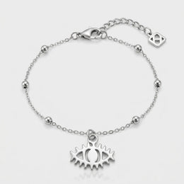 Halskette und Armband mit Anhänger „Netter Blick“