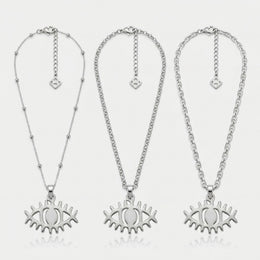 Evil Eye Charm Necklace & Bracelet