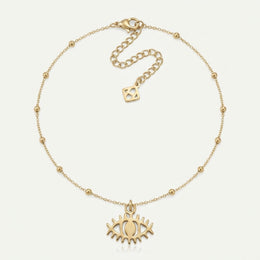 Evil Eye Charm Necklace & Bracelet
