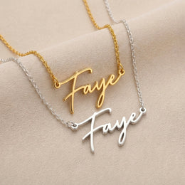 Faye Name Necklace | 18ct Gold, Silver & Vermeil | Ready to Ship