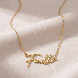 Fiadh Name Necklace | 18ct Gold, Silver & Vermeil | Ready to Ship