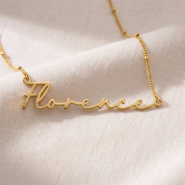 Florence Name Necklace | 18ct Gold, Silver & Vermeil | Ready to Ship