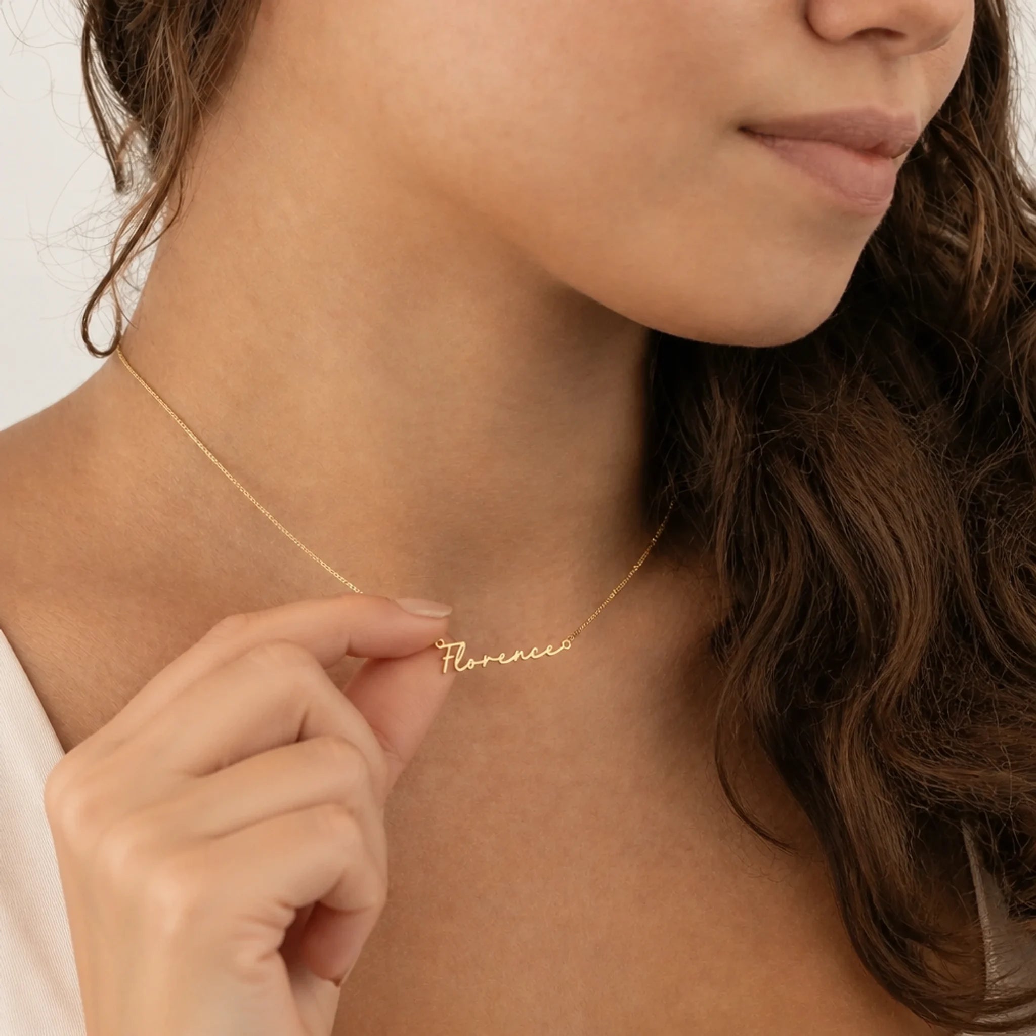 Florence Name Necklace | 18ct Gold, Silver & Vermeil | Ready to Ship