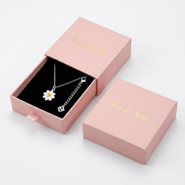 Flower Charm Necklace & Bracelet