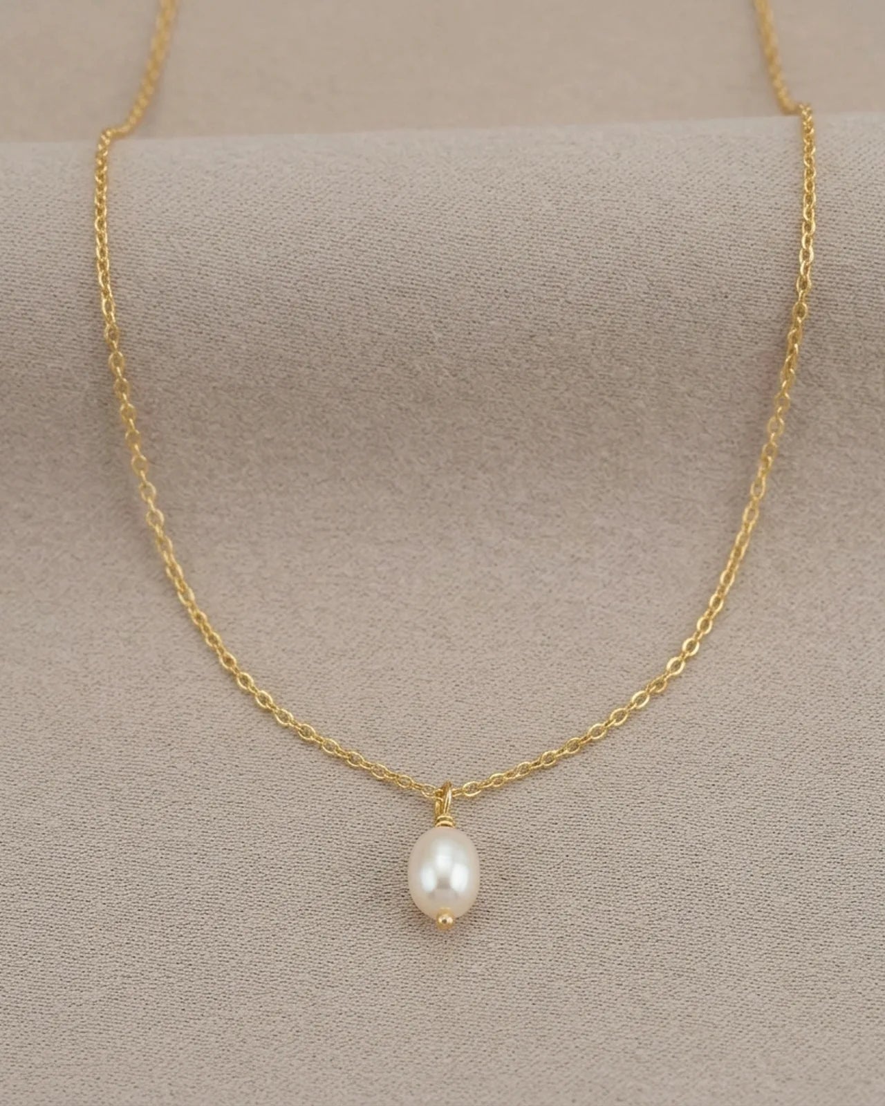 Tiny Freshwater Pearl Necklace – Satellite, Belcher or Anchor Chain Styles