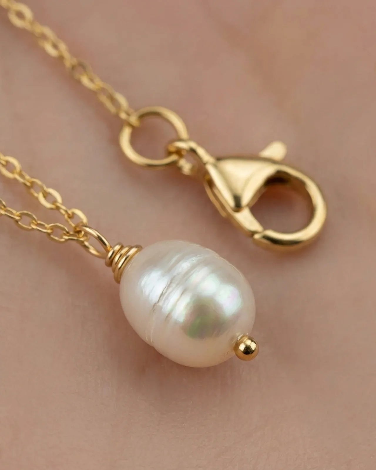Tiny Freshwater Pearl Necklace – Satellite, Belcher or Anchor Chain Styles