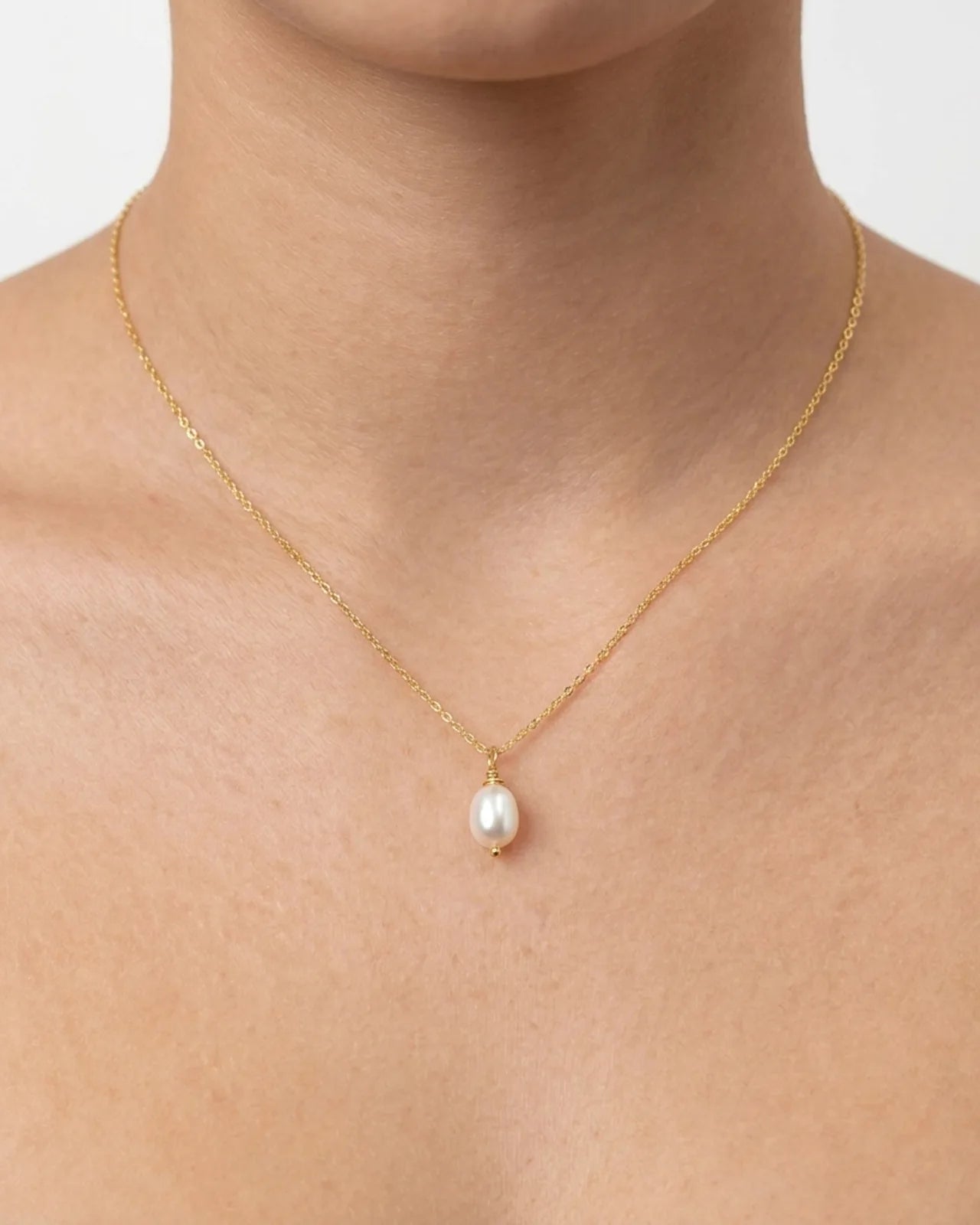 Tiny Freshwater Pearl Necklace – Satellite, Belcher or Anchor Chain Styles