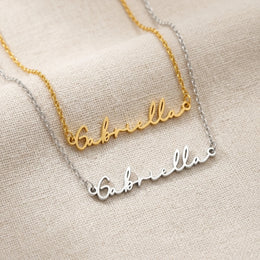 Gabriella Name Necklace | 18ct Gold, Silver & Vermeil | Ready to Ship