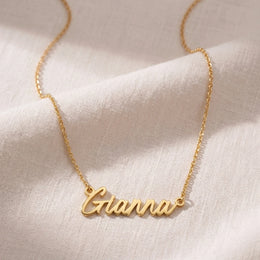 Gianna Name Necklace | 18ct Gold, Silver & Vermeil | Ready to Ship
