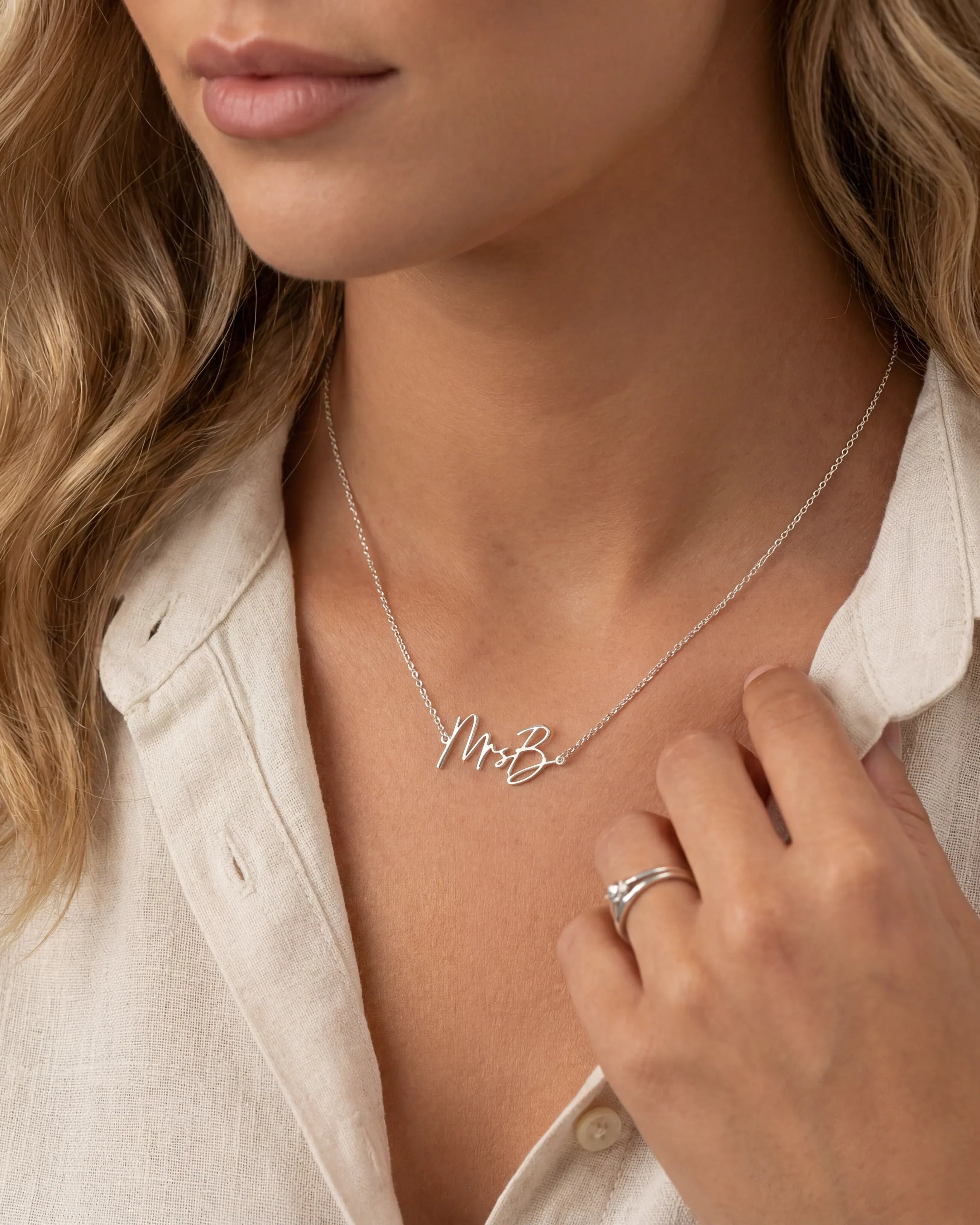 Gift Box "Mrs" Necklace Bride To Be Gift Box Set HBD Mrs Bride-To-Be Gift Box Set – Personalised Necklace, Matching Earrings & Chocolates