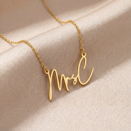 Personalised Mrs Jewellery Set - Necklace, Bracelet & Earrings